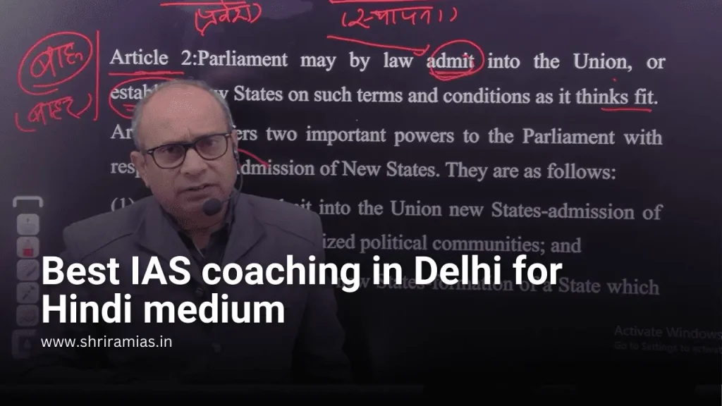 best ias coaching in delhi for hindi medium